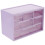 5Pcs Multi-Function Purple Plastic Desk Drawer Storage Organizer Box 3
