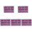 5Pcs Multi-Function Purple Plastic Desk Drawer Storage Organizer Box 4