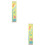 2Pcs Kids Height Chart Wall Hanging Multi Wooden Canvas Growth Chart 6