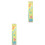 2Pcs Kids Height Chart Wall Hanging Multi Wooden Canvas Growth Chart 3