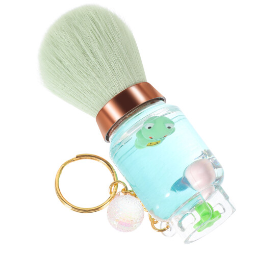 3Stk Make-Up Grün Mit Schlüsselanhänger Blush Puder 2