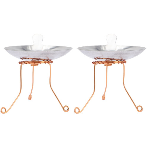 2Sets Lampendocht Halter Und Öl Lampen-Tablett, Für Tempel 1
