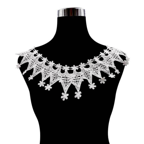 15Stk Spitzenkragen Weiß False Collar Komfortables Design