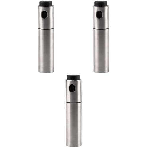 3Pièces Bouteilles Spray Bitters Acier Inoxydable Réutilisables Argent 2