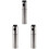 3Pièces Bouteilles Spray Bitters Acier Inoxydable Réutilisables Argent 2