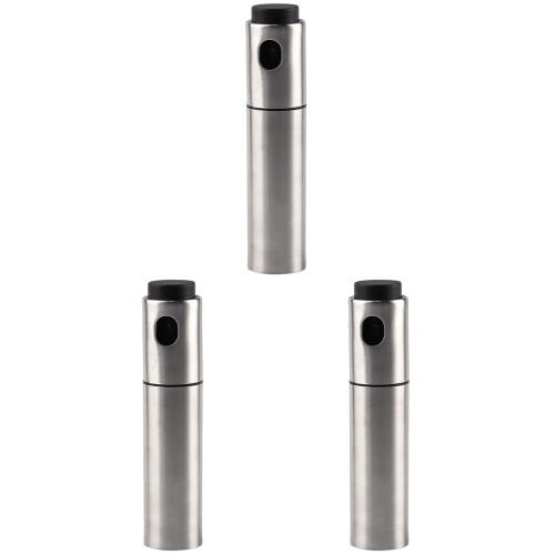 3Pièces Bouteilles Spray Bitters Acier Inoxydable Réutilisables Argent 1