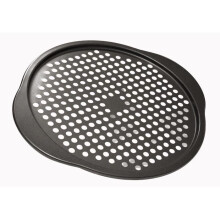 Pizza-Backblech - SUCRE &amp; GOURMANDISES - BAUMALU - Stahl beschichtet Carbonstahl 0,8 mm - Antihaftbeschichtung in anthrazit