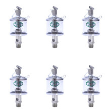 6X 50Ml Motor Maschine Schmierstoffgeber Öl Schwerkraft-Tropföler Klar Silber