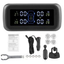 Trådlöst TPMS-däcktrycksövervakningssystem med 2/4-hjulsläge Enkel plug-in-installation Förlängd däcklivslängd Låg strömförbrukning