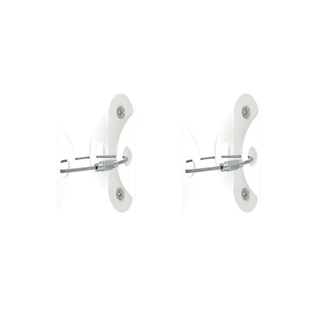 Furniture Anchors (12 Pack) For Baby Proofing, Anti Tip Furniture Anchors Earthquake Straps Resistant To 400 Lbs, White