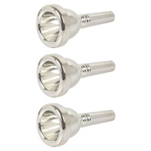 3X 12C Small Shank Trombone Silver Mouthpiece New