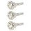 3X 12C Small Shank Trombone Silver Mouthpiece New 1