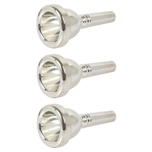 3X 12C Small Shank Trombone Silver Mouthpiece New