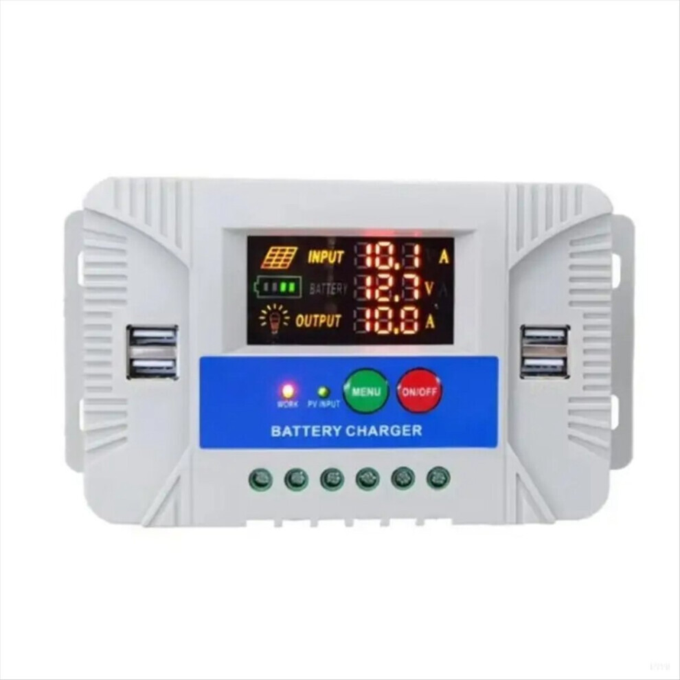 PWM Solar Controller Adaptive Power with LED Display for Home Outdoor Energy Solution SolarController,B