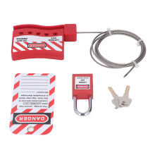 Impact-Resistant Stainless Steel Cable Lockout Adjustable for Industrial Safety