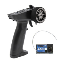 2.4GHz 3CH RC Transmitter Controler and Receiver for 1/8 1/10 RC Car B