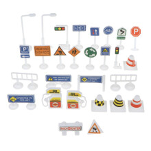 28 Sets of English Road Signs Traffic Signs Children's Educational Toy