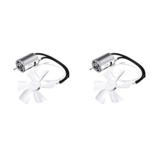 2X RV Vent Fan Vervanging 6 Inch RV Uitlaat Badkamer Ventilatie Dak Plafondventilator 12V D-As Motor Witte Ventilatorbladen