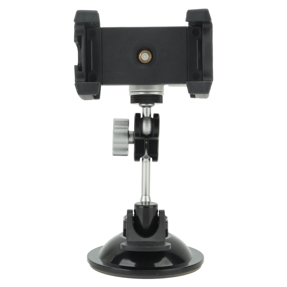 Car Suction Cup Mount With Phone Holder, Multi Angle Adjustment Industrial Strength Suction Cups For Action Cameras Dash Cams Windshield Dashboard Win 9463374701156