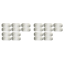 20Pcs Scuba Diving Weight Belt Slide Keeper Ring Webbing Harness Belt Retainer Stopper Freediving Accessoires
