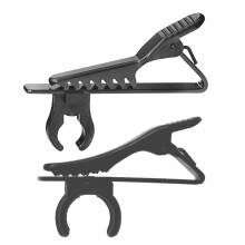 Mini 6mm & 8.5mm Lavalier Microphone Lapel Tie Clip Holder Black