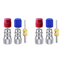 2X R12 to R134a Conversion Kit,AC Retrofit Fitting Adapter Kit, 1/4inch Female , for Auto A/C Refrigerant System