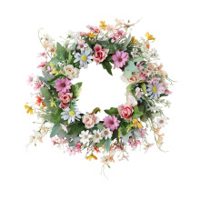 Daisy Wreath for Front Door Outdoor Garland for Window Porches Living