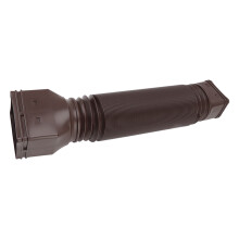 Brown Telescopic Down Spout Extension 20in-59in for Yard Flood Control