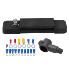 Automotive Marine Battery Power Distribution Block Bus Bar Short Circuit Protected Terminal Block Insulated Shell Flame Retardant Keep Wiring Neat
