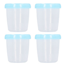 Muttermilchbehälter mit Deckel 180 ml 4er Set