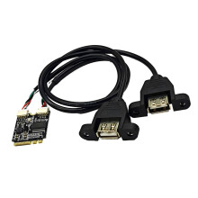 Clé WIFI flexible vers carte de transfert USB, 2 ports USB-B1