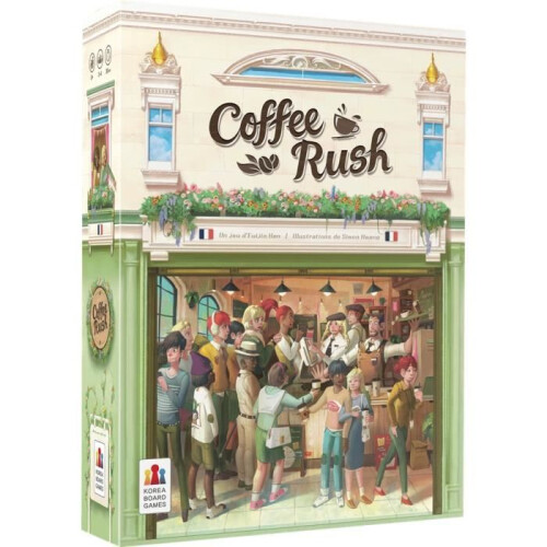 Asmodee Managementspiel - ASMODEE - KBGCR01FR - Coffee Rush - 2 Spieler oder mehr - 30 Min. Spielzeit