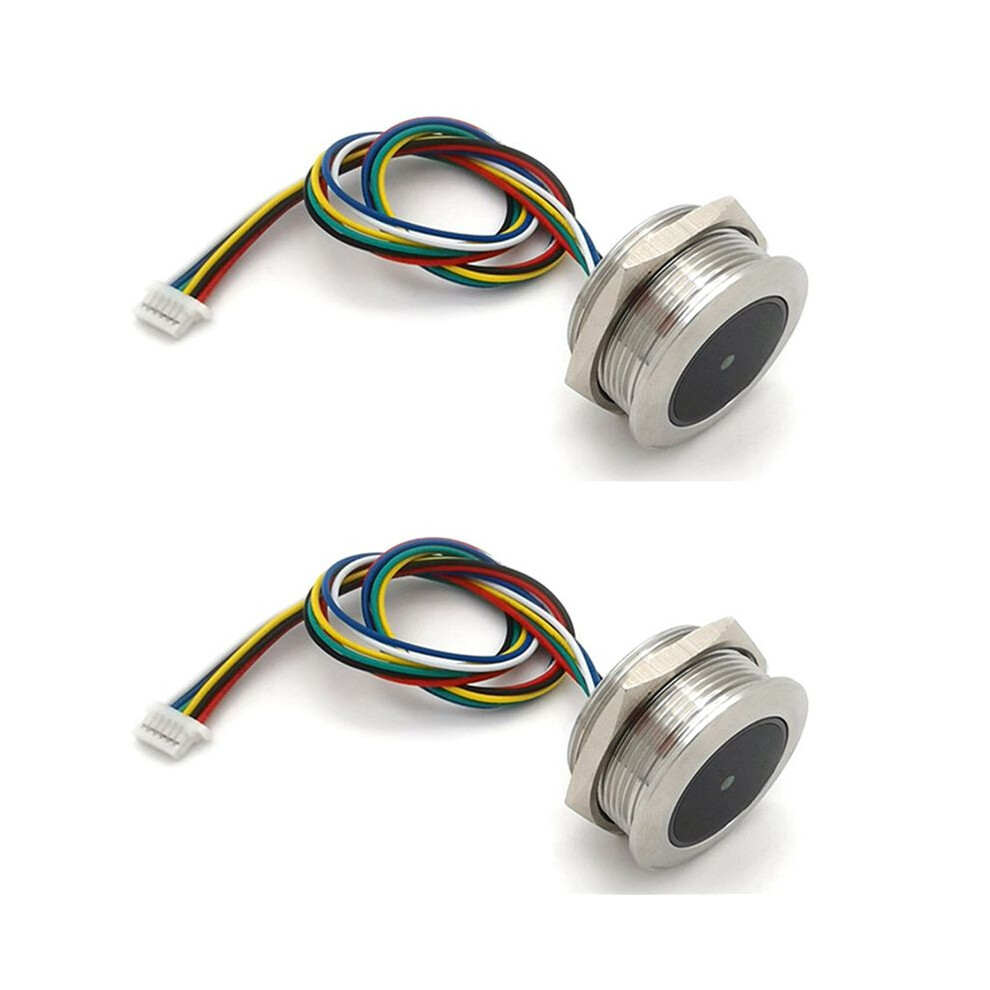 2X GM861 Metal LED Control Ring Indicator Light UART Interface 1D/2D Bar Code QR Code Barcode Reader Module