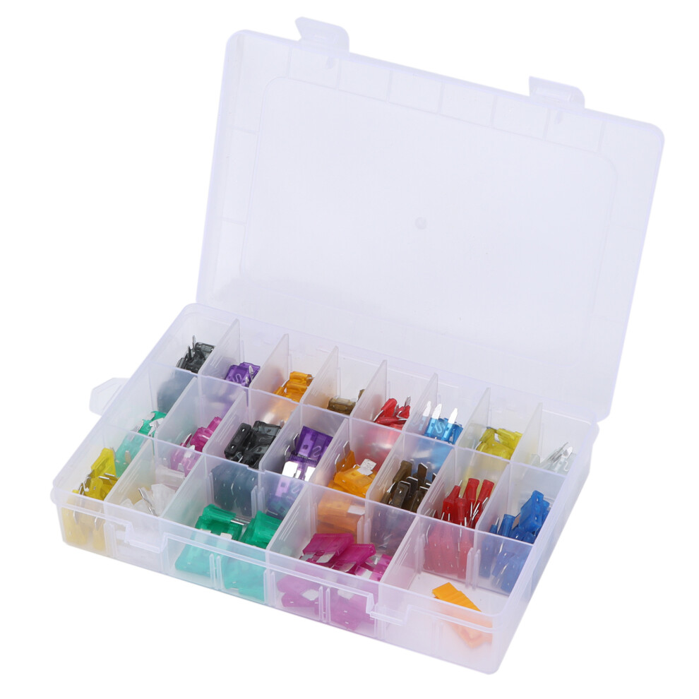 Low Profile Mini Fuses High Box Fuses Blade Type Automotive Fuses Automotive Fuse Kit Easy Identification Corrosion Resistance Color Coded Amperage 9190834345055