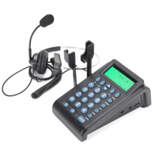 HT910 Call Center Wired Telephone with Omnidirectional Headset for Office & Home