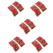 60x Small Jewelry Box Jewelry Red Jewelry Bag Embroidered Silk Cloth Bag Coin Purse