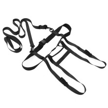 Kids Ski Harness Black, Durable Nylon, Adjustable Safety Leash