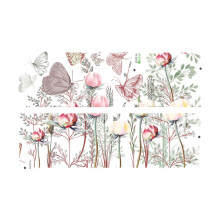 Flowers and Butterflies Wall Sticker DIY for Bedroom Metal Surface Kid