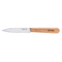 Keittiöveitsi - OPINEL - N 113 - Terä 10 cm - Ruostumaton teräs - Pähkinäpuiset kahva