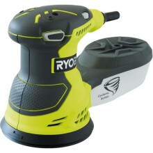 RYOBI - Lijadora excéntrica 300 W - 7.000-13.000 osc/min - diam. 125 mm - variador de velocidad - Se entrega con 5 abrasivos - ROS300