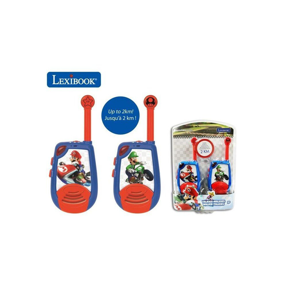 Mario Kart Digital Walkie-Talkies - Lexibook - Range 2Km - Morse Code Function Light 3380743085692