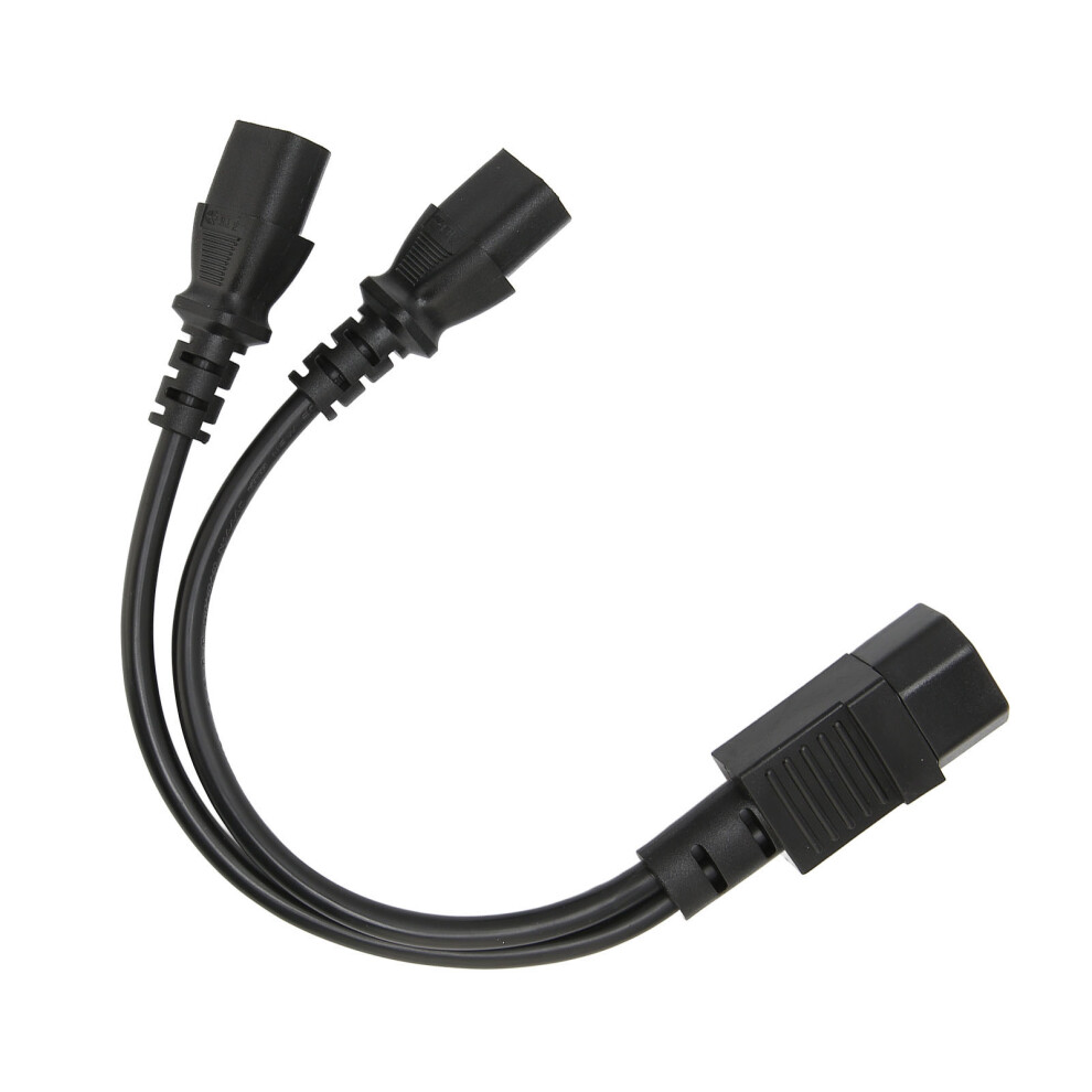 Durable 2500W Iec320 C14 To 2X C13 Splitter Power Cable 10A Rated 7901374792597
