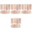 4Sets Wachstumsmesser Holz Bunt Für Kinder Wandmontage 5