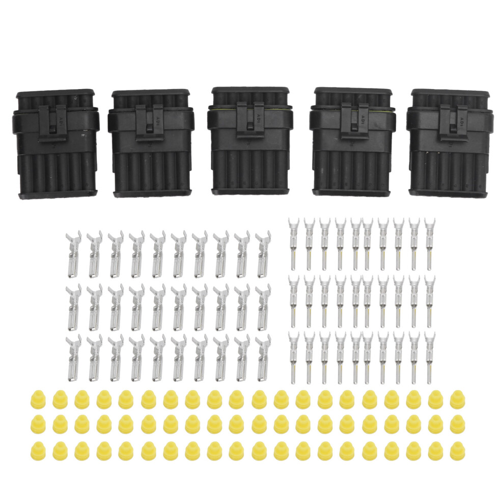 Soldering And Crimping Automotive Electrical Connectors Flame Retardant Plastic Waterproof Electrical Terminals Quick Disconnect5pin Way Connector 9370362757678