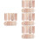 4Sets Wachstumsmesser Holz Bunt Für Kinder Wandmontage 8
