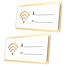 6Stk Acryl WiFi Hinweisschild Für Gewerbe Und Mehrfarbig