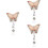 3Stk Butterfly Id Kartenhalter Robust Für Büro Und 6