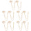 10Stk Gold Brosche Mit Fransen Kette Notenmotiv 8