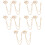 10Stk Gold Brosche Mit Fransen Kette Notenmotiv 9