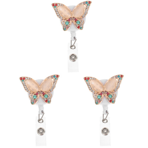 3Stk Butterfly Id Kartenhalter Robust Für Büro Und 2